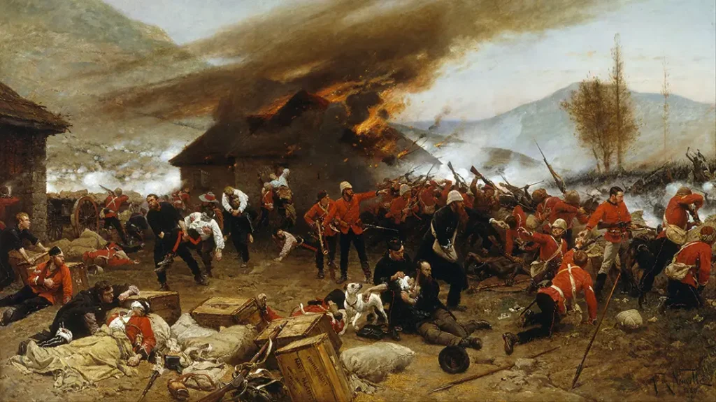 The battle of Rourke's drift.