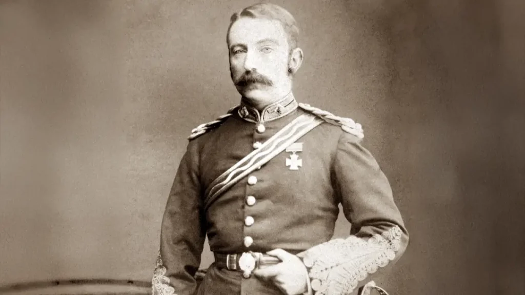 LT John Chard, shown here later as a Lieutenant Colonel, held overall responsibility for the defense of Rorke’s Drift.
