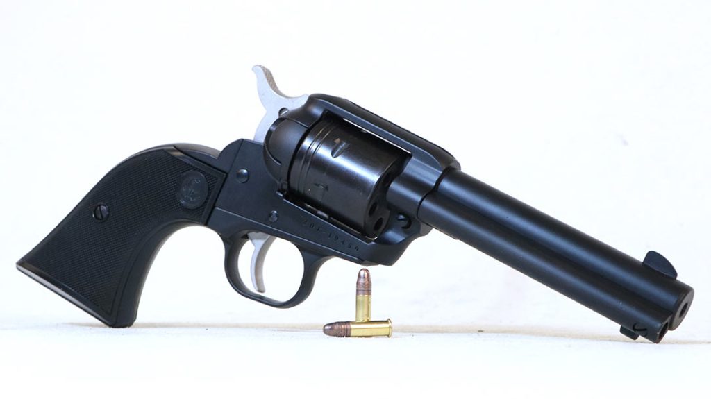 The Ruger Wrangler is a newly manufactured rimfire single action revolver rendition of Colonel Colt&rsquo;s classic sixgun.