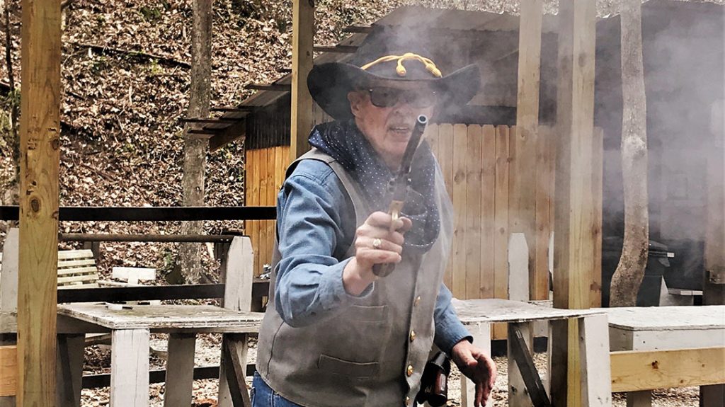 Black powder firearms going off produced the &ldquo;fog of war,&rdquo; and seeing the target for the next shot can be difficult. A breeze definitely helps!