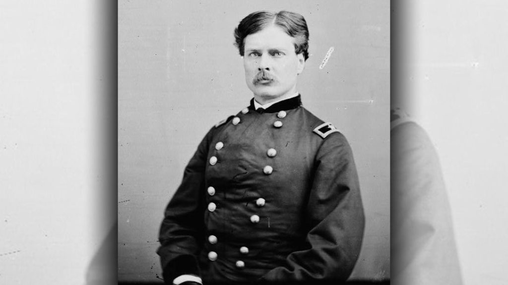 Major Frederick A. Forsyth, photographed here, was General Philip Sheridan&rsquo;s aide-de-camp during the Civil War and again in the Indian Wars. Sheridan respected Forsyth for his battle acumen and courage and facilitated the creation of an independent command of scouts (really more like an elite strike force) for him to lead. They proved their grit at the Beecher Island fight.