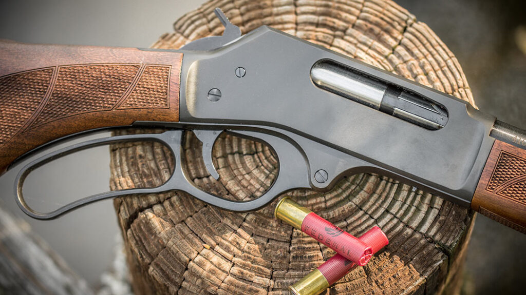 The lever-action shotgun brings the best of power and precision in the original &ldquo;street sweeper.&rdquo; This handsome lever-action scattergun is chambered in .410 bore.