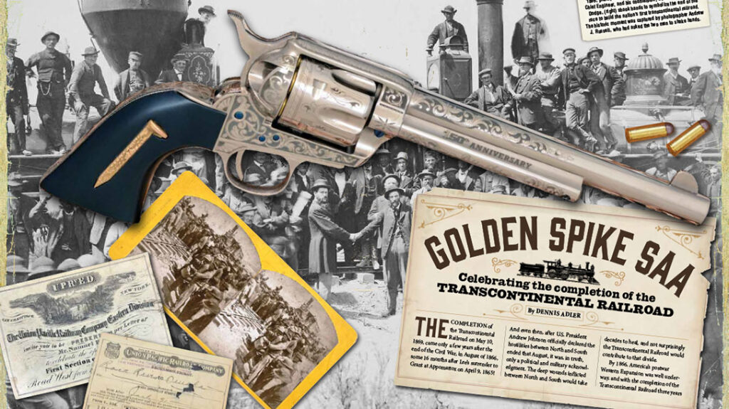 Celebrating the completion of the Transcontinental Railroad.