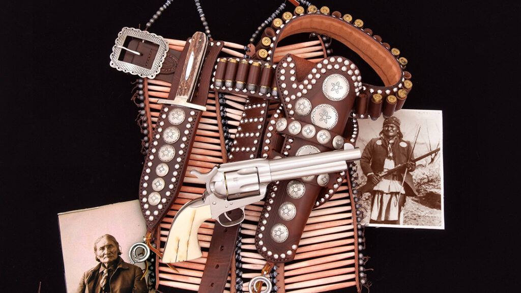 Guns honoring Geronimo. 