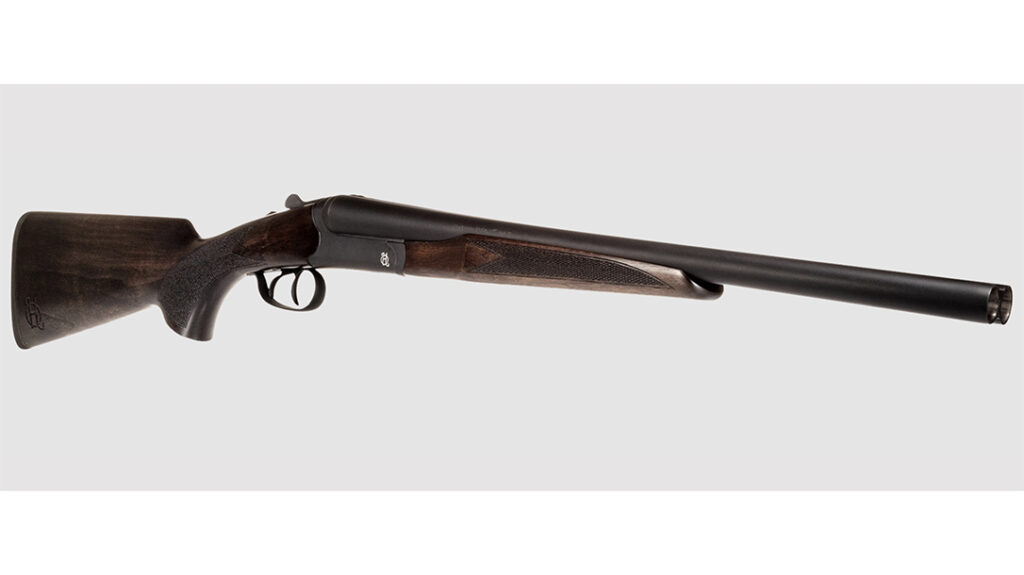The Heritage Badlander 12-gauge side-by-side shotgun.