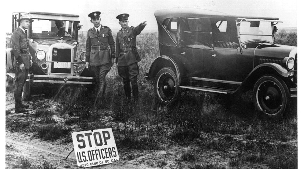 One of the traditional jobs of the USBP is setting up temporary traffic check points; all vehicles are stopped and citizenship or immigration status ascertained.
