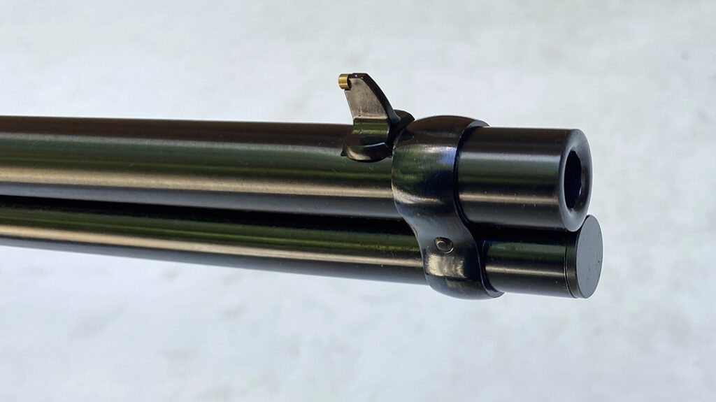 The iron sights are both adequate and time period correct.