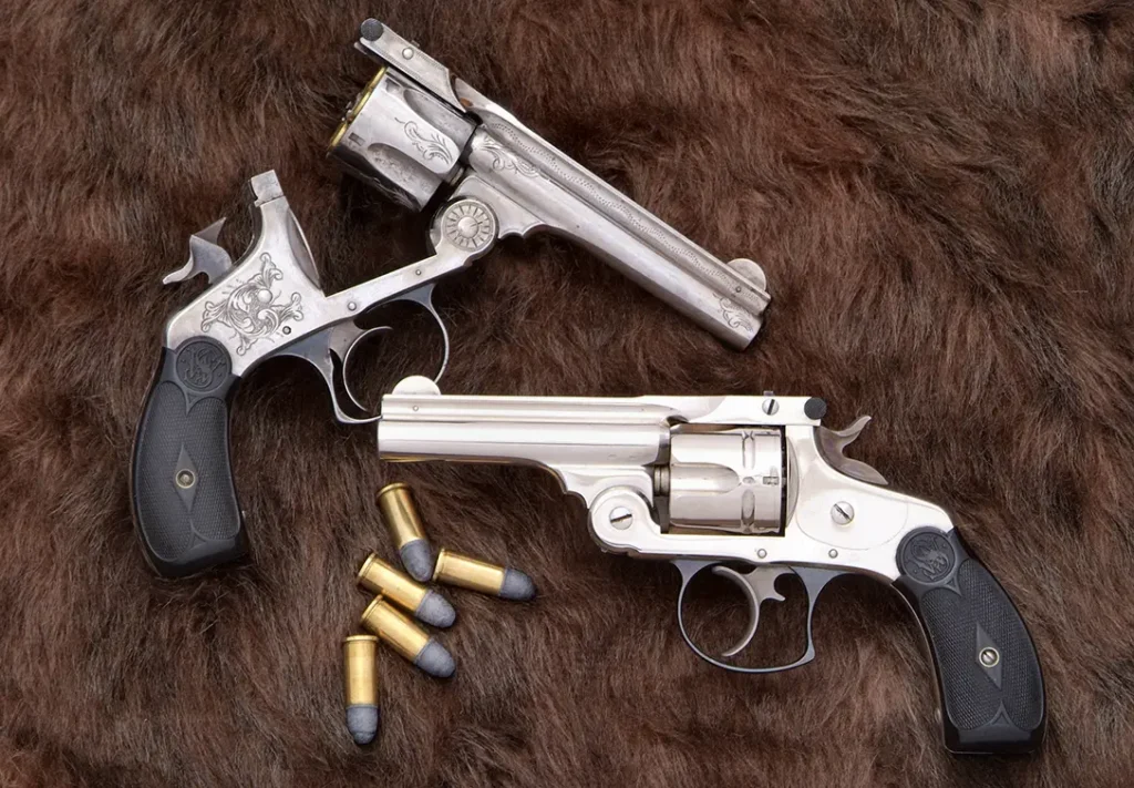 Smith & Wesson double-action revolvers.