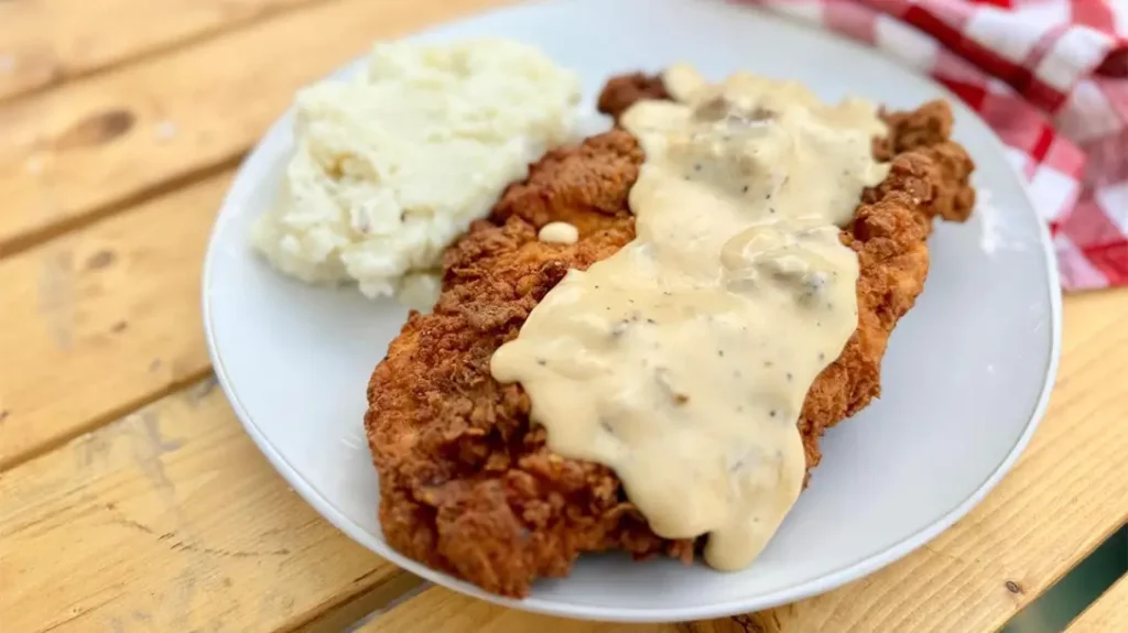 His famous chicken fried steak