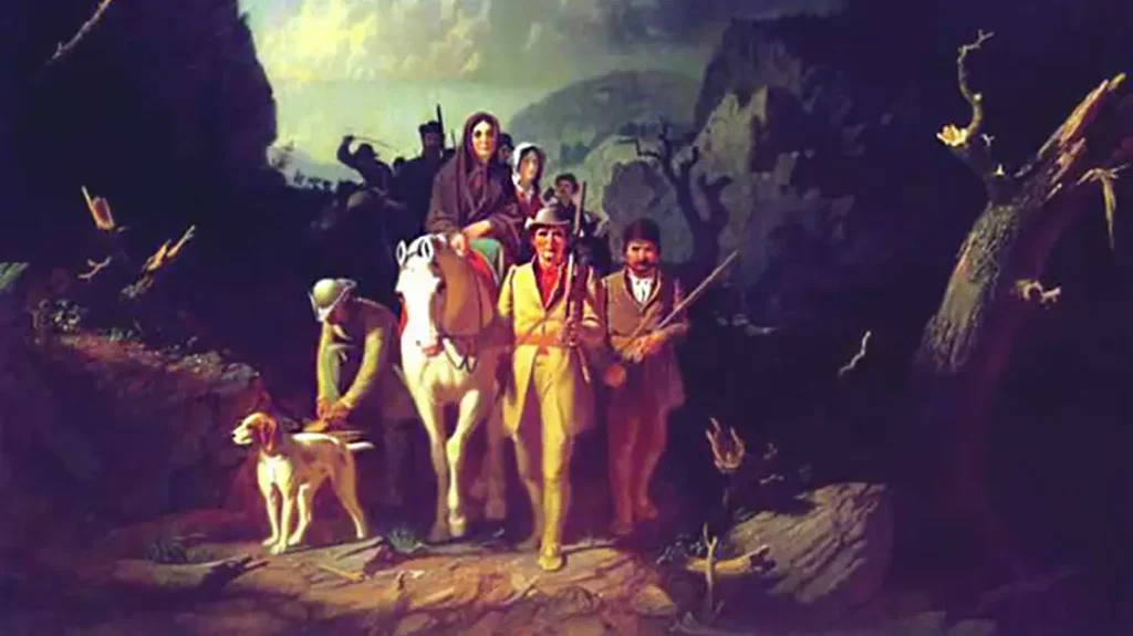 His coon skin cap was a myth.