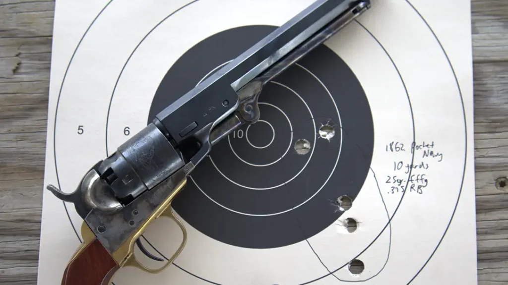 The Colt 1862 Pocket Navy shot well.